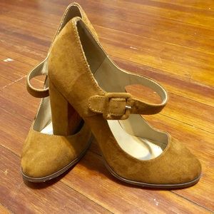 Mix no. 6 pumps size 6.5 shade brown block heel